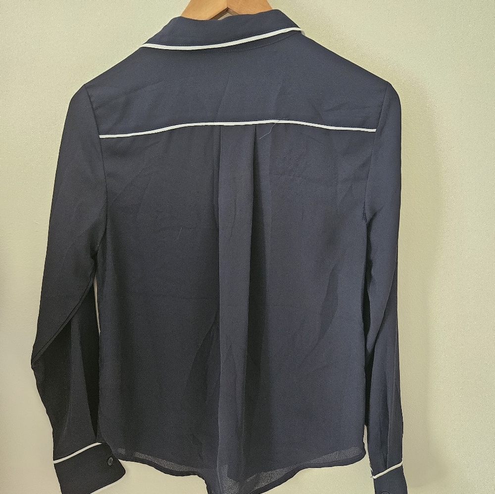 Philosophy navy and white blouse - Picture 7 of 8
